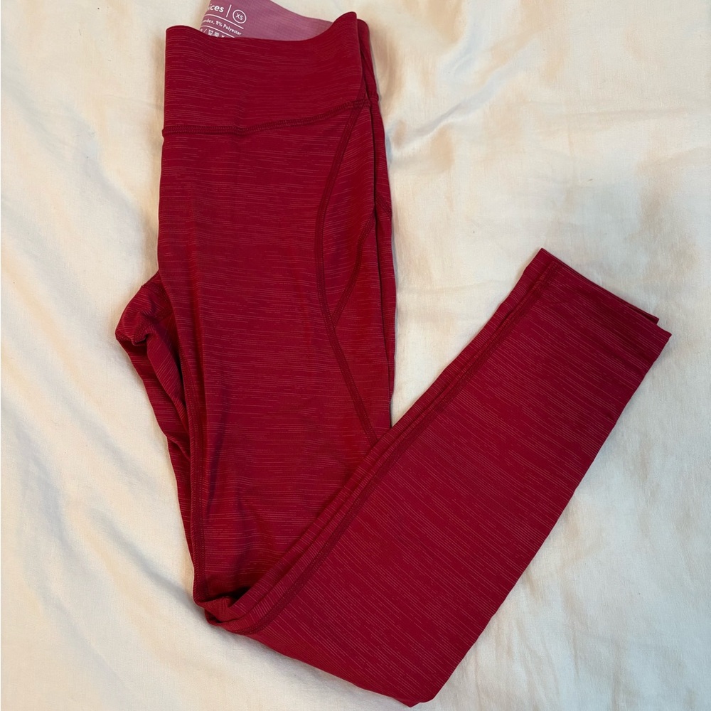 Outdoor Voices - Red Heather Leggings